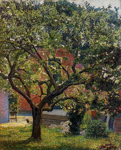 The Artist's House by George Jakobides - Hand-Painted Oil Painting Reproduction