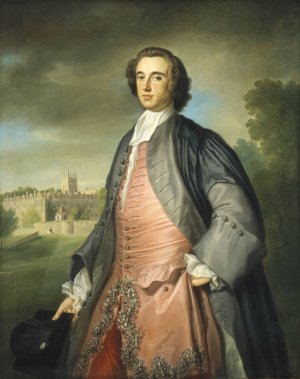 A Graduate of Merton College, Oxford by George Knapton Oil Painting
