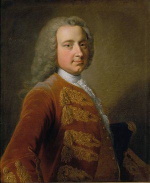 Portrait of a Man by George Knapton Oil Painting