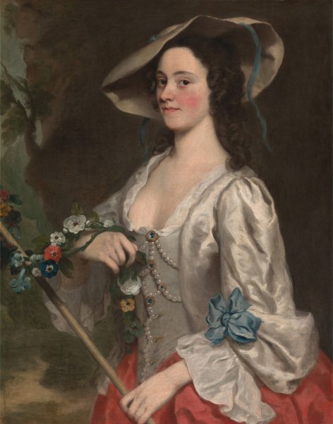 Main Product Photo of Portrait of a Woman  Painting by George Knapton