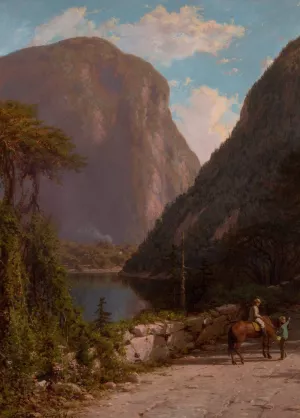 Delaware Water Gap by George L. Clough Oil Painting