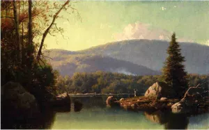 Prospect Mountain from Rawuette Lake Oil painting by George Lafayette Clough