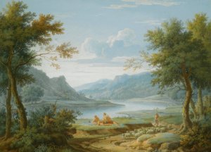 Classical Landscape by George Lambert Oil Painting