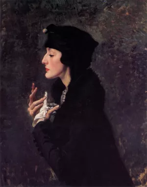 Miss Helene Beauclerk by George Lambert - Oil Painting Reproduction