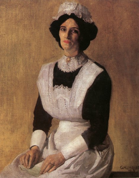 The Maid by George Lambert - Hand-Painted Oil Painting Reproduction