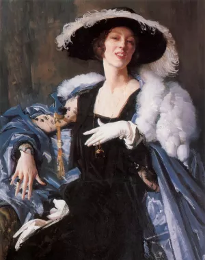 The White Glove by George Lambert - Oil Painting Reproduction