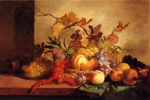 An Exotic Still Life painting by George Lance
