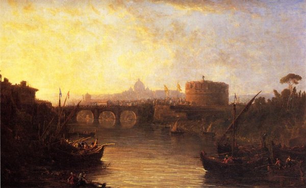 Rome by George Loring Brown - Hand-Painted Oil Painting Reproduction