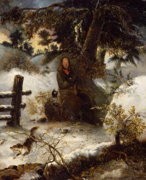 The Woodchopper  by George Loring Brown - Hand-Painted Oil Painting Reproduction
