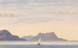 Cabrita Point - Rock of Gibraltar by George Lothian Hall Oil Painting