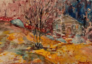 Autumn Landscape by George Luks Oil Painting
