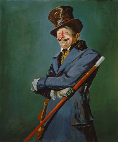 Otis Skinner as Col. Philippe Bridau by George Luks - Hand-Painted Oil Painting Reproduction