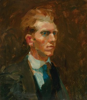 Portrait Of A Young Man by George Luks Oil Painting