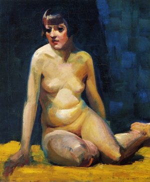 Seated Nude with Bobbed Hair