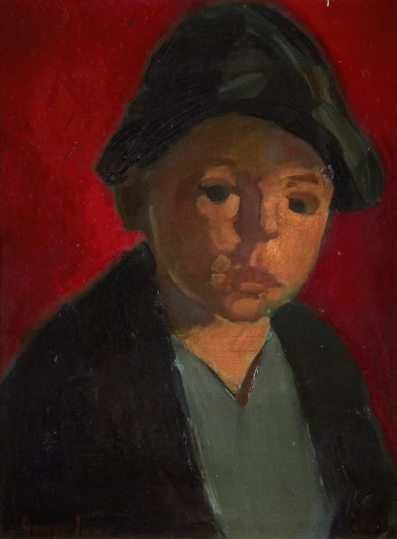 Main Product Photo of Shoeshine Boy Painting by George Luks