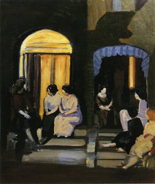 Main Product Photo of St. Botolph Street Painting by George Luks