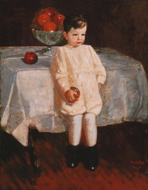 Sulky Boy by George Luks Oil Painting