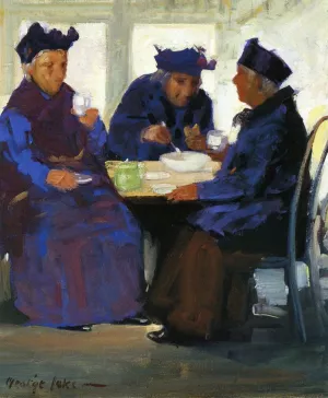 Tea Party by George Luks - Oil Painting Reproduction