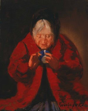 Telling Fortunes by George Luks Oil Painting