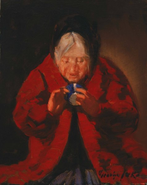 Main Product Photo of Telling Fortunes Painting by George Luks