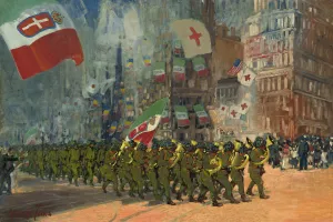 The Bersaglieri Oil painting by George Luks