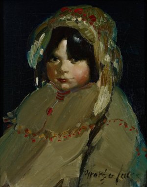 The Trapper's Daughter by George Luks Oil Painting