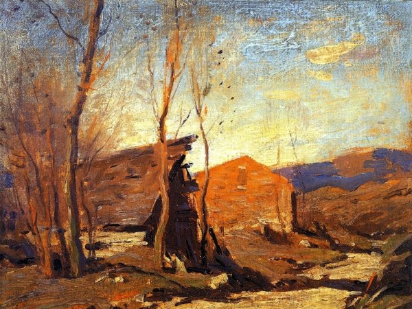 Main Product Photo of Late Autumn Afternoon Painting by George M Bruestle