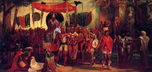 The Last of the Aztecs by George M. Ottinger Oil Painting
