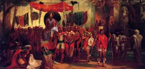 The Last of the Aztecs by George M. Ottinger - Oil Painting Reproduction
