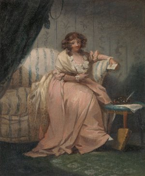 A Woman Called Anne, the Artist's Wife by George Morland Oil Painting