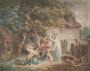Cottagers by George Morland Oil Painting
