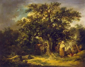 Gipsies by George Morland - Oil Painting Reproduction