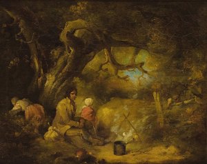 Gypsy Encampment by George Morland Oil Painting