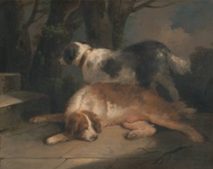 Setters by George Morland Oil Painting