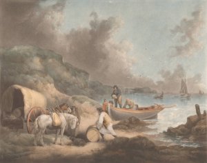Smugglers by George Morland Oil Painting
