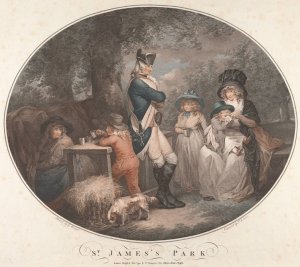 St. James Park by George Morland Oil Painting