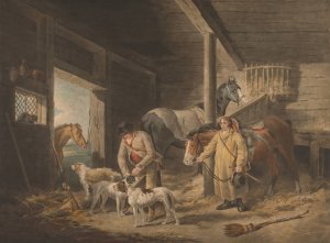 The First of September - Morning by George Morland Oil Painting