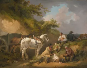 The labourer's rest by George Morland Oil Painting