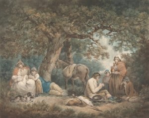Travellers by George Morland Oil Painting