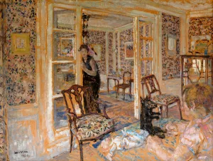 Interior by George Morren Oil Painting
