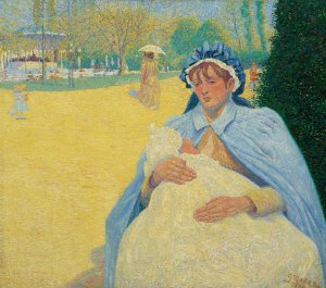Le Renouveau by George Morren Oil Painting