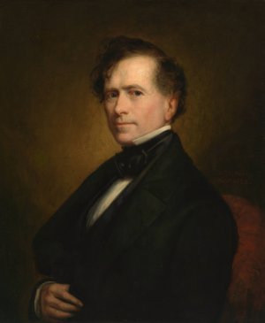 Franklin Pierce by George Peter Alexander Healy Oil Painting