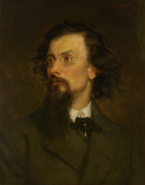 George Inness  by George Peter Alexander Healy - Hand-Painted Oil Painting Reproduction