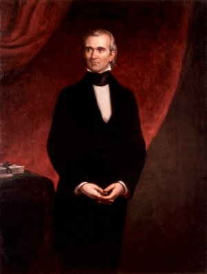 James Knox Polk by George Peter Alexander Healy Oil Painting