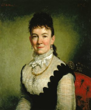 Mrs. Albert J. Myer by George Peter Alexander Healy Oil Painting