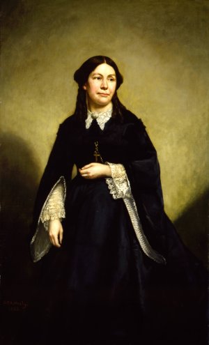 Mrs. William Tecumseh Sherman by George Peter Alexander Healy Oil Painting