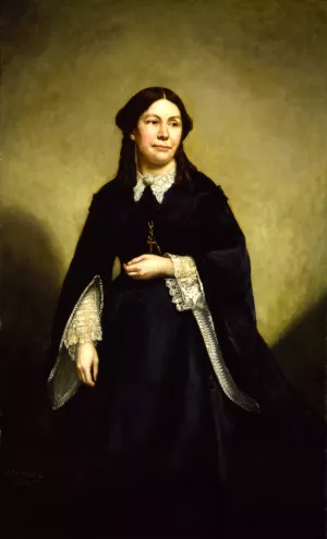 Mrs. William Tecumseh Sherman by George Peter Alexander Healy Oil Painting