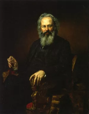 Portrait of M. Brownson Oil painting by George Peter Alexander Healy