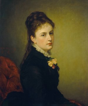 Roxana Atwater Wentworth by George Peter Alexander Healy Oil Painting
