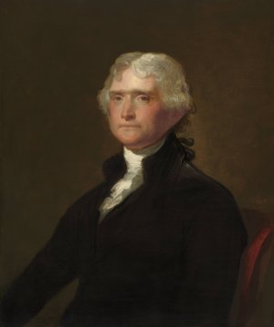 Thomas Jefferson by George Peter Alexander Healy Oil Painting